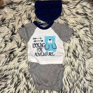 Gerber Onesie and Hat Set